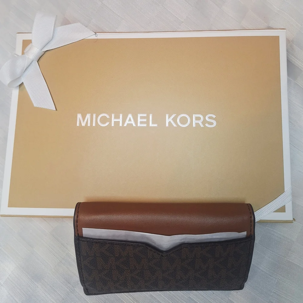 Michael Kors Brown and Chocolate Women's Card Holder
